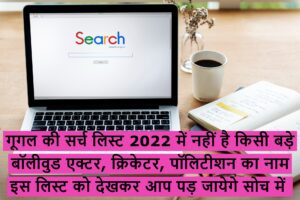 Saal 2022 me Sabse Jyada search Kiye jane wale log